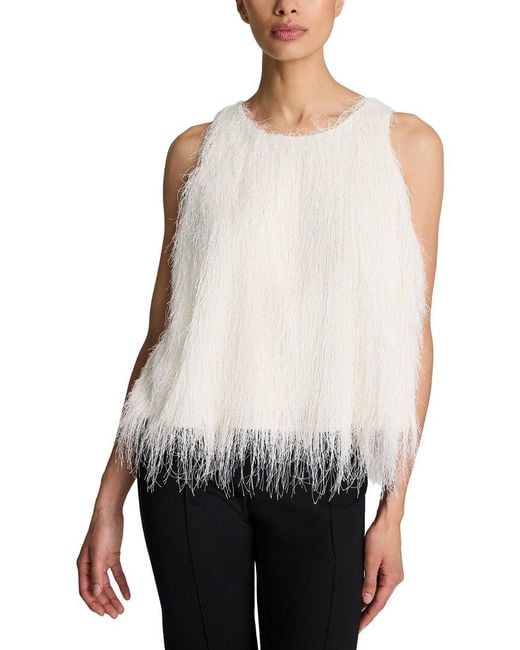Kenneth Cole White Feather Swing Tank