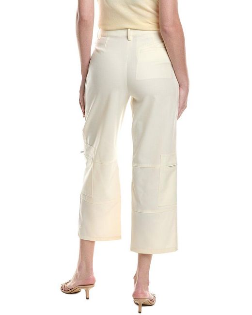 Theory Natural Utility Crop Wool-Blend Trouser