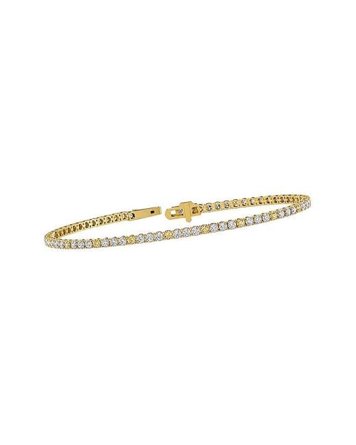 Lab Grown Diamonds White 14K 3.29 Ct. Tw. Lab-Grown Diamond Tennis Bracelet