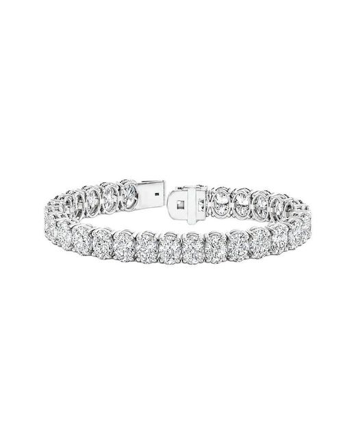 Lab Grown Diamonds White 14K 29.68 Ct. Tw. Lab-Grown Diamond Tennis Bracelet
