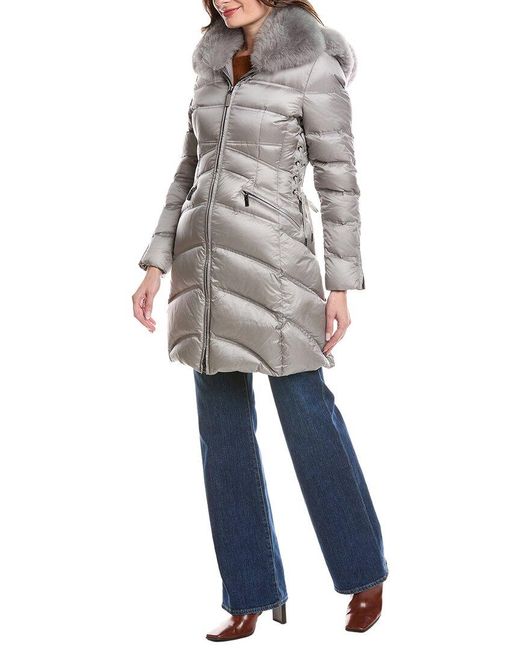 Dawn Levy Blue Cloe Puffer Coat