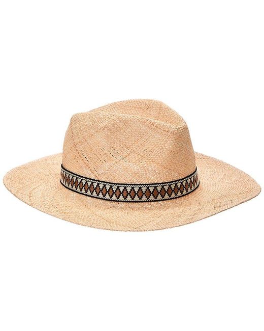 Bruno Magli Natural Packable Straw Panama Hat for men
