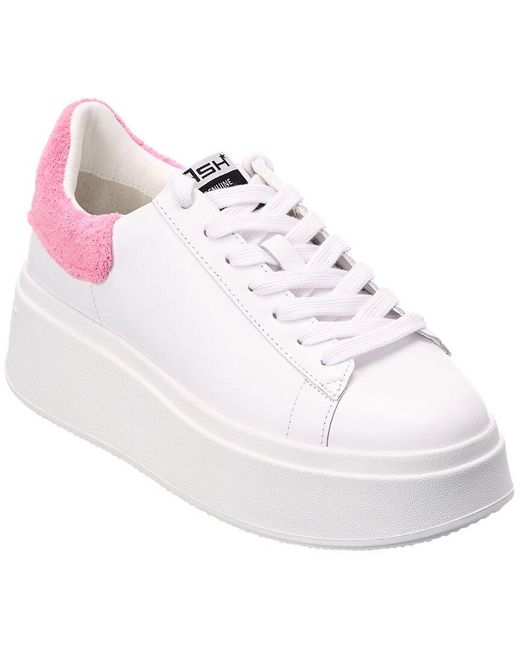 Ash Move Leather Platform Sneaker in White | Lyst UK