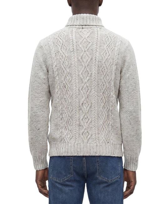 Todd Snyder Gray Wool & Cashmere-Blend Turtleneck Sweater for men