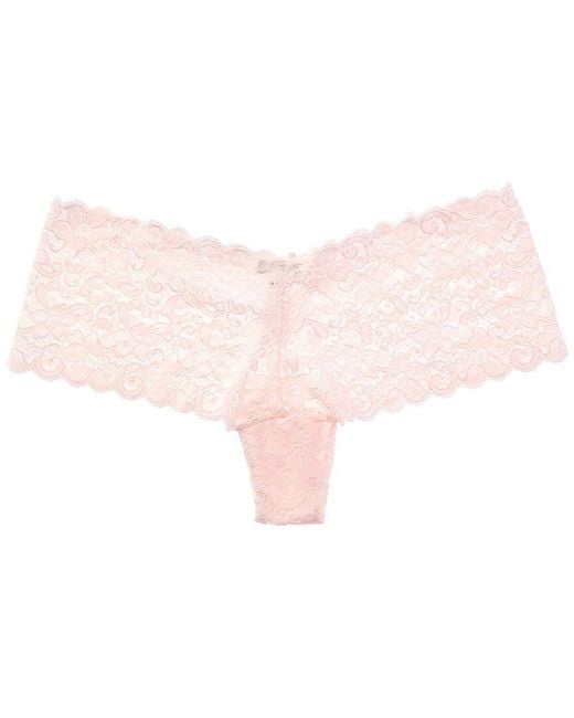 Hanro Pink Lace Boyleg Panty