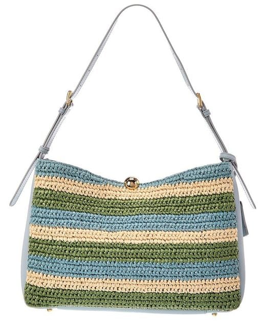 Furla Green Sfera Large Shoulder Bag