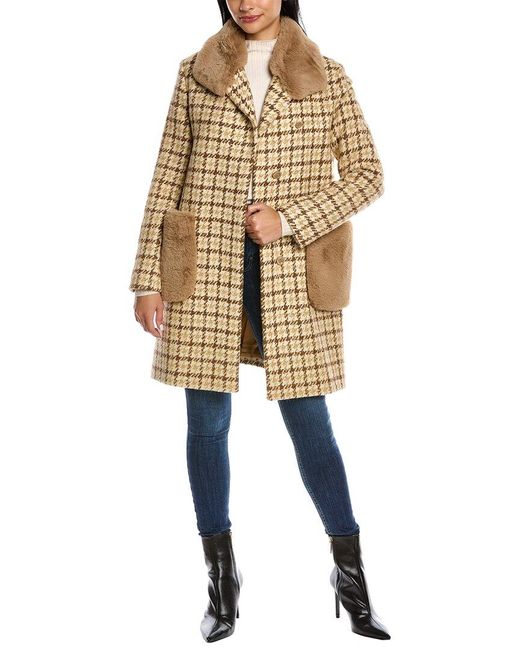 Cinzia Rocca Natural Wool & Alpaca-blend Coat