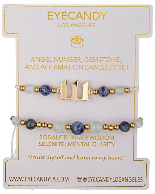 Eye Candy LA Natural Gemstone Bracelet Set