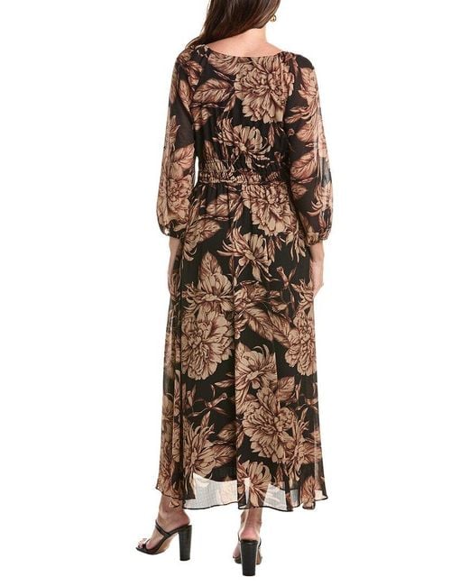 Taylor Brown Long Sleeve Midi Dress