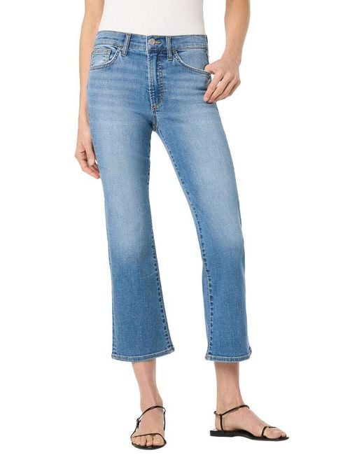 Joe's Jeans Blue High Rise Crop Bootcut Jean