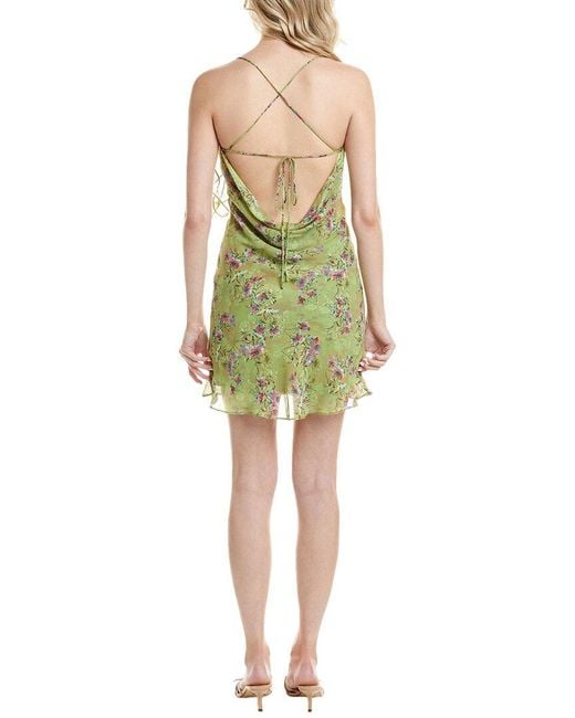 Astr Green Locklear Mini Dress