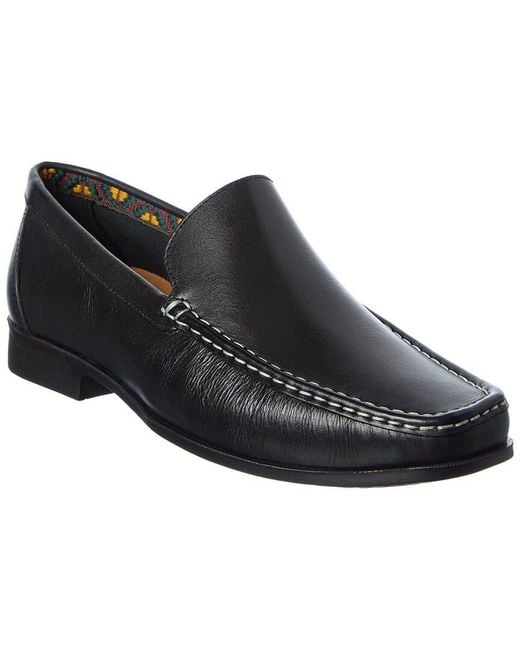 Donald J Pliner Black Reuben61 Leather Slip-on for men