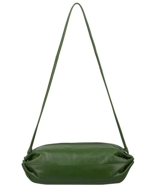 Marimekko Green Karla Leather Shoulder Bag