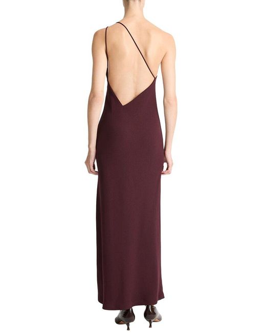 Vince Purple One Shoulder Jewel Sphere Dress