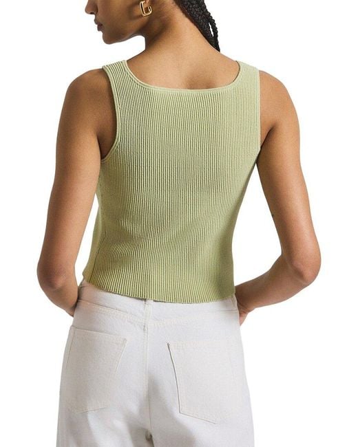 10 Crosby Derek Lam Green Sain Rib Knit Sweater Tank