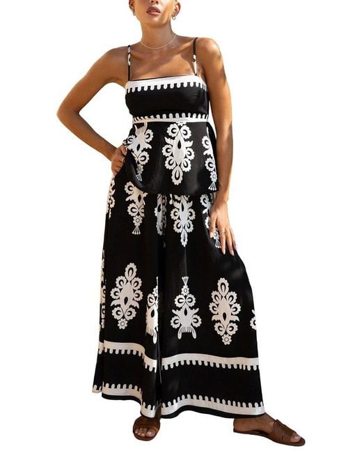 LEON GORI Black Leon 2Pc Top & Skirt Set