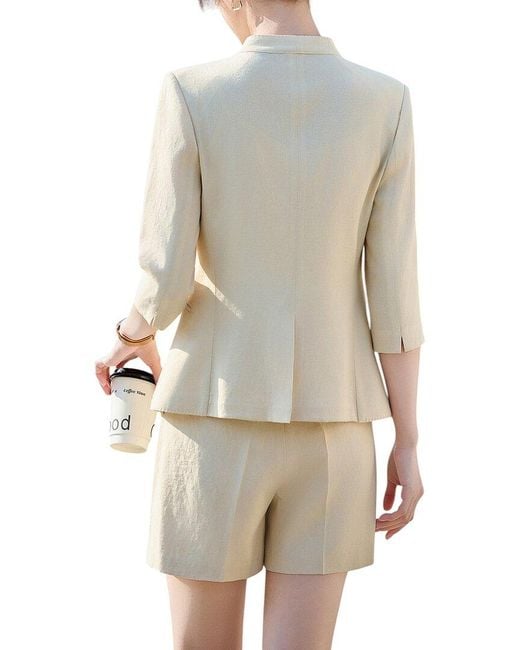Bossy Chic Blue 2Pc Blazer & Short Set