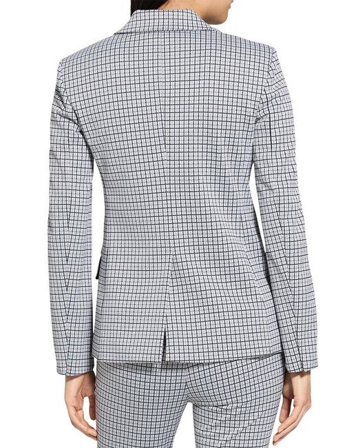 Theory Gray 2-Button Blazer