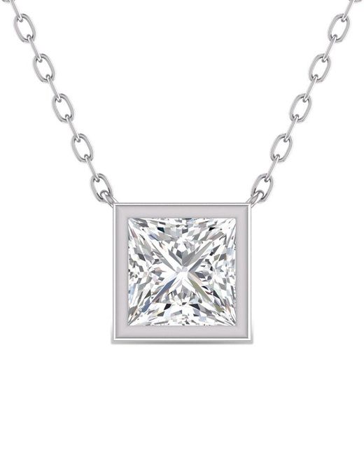 Lab Grown Diamonds White 14k 0.75 Ct. Tw. Lab Grown Diamond Necklace