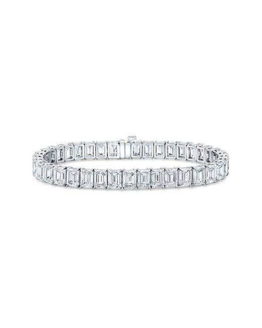 Lab Grown Diamonds White 14k 14.06 Ct. Tw. Lab-grown Diamond Tennis Bracelet