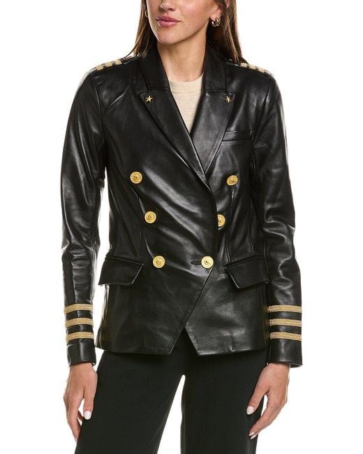 L'Agence Black Kenzie Military Blazer
