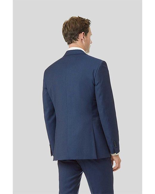 Charles Tyrwhitt Blue Slim Fit Wool Twill Jacket for men