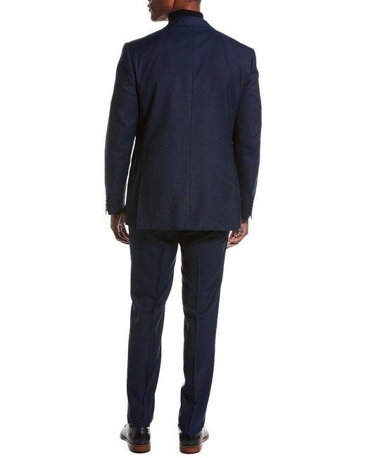 Canali Blue 2pc Wool Suit for men