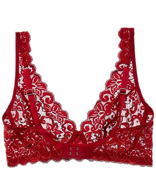Hanro Red Lace Bra