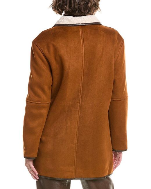 Pascale La Mode Brown Fleece Coat