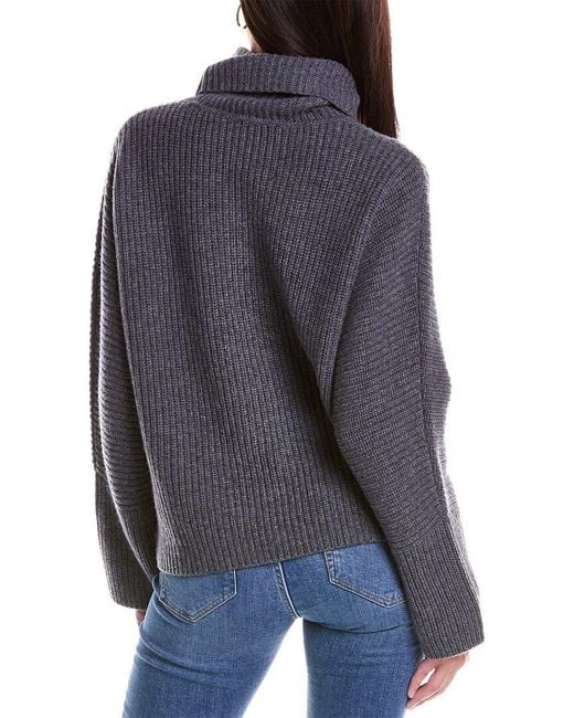 Forte Gray Luxe Cozy Wool & Cashmere-blend Sweater