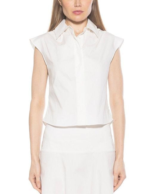 Alexia Admor White Juniper Shirt