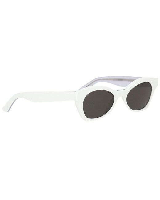 Balenciaga White Bb0230s-005 59mm Sunglasses