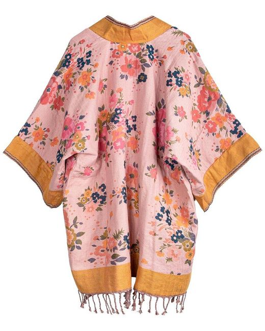 Saachi Pink Kirkville Floral Kimono