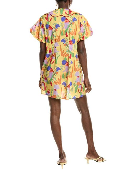 CELESTINE SEI Metallic Mini Dress