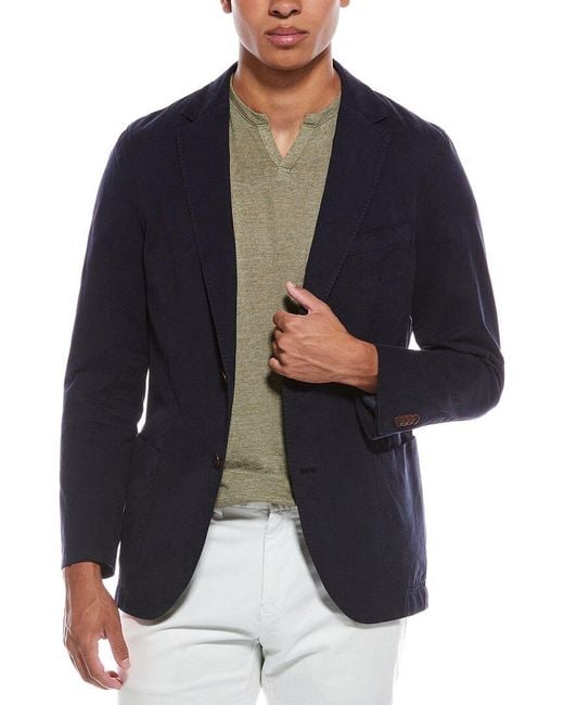 J.McLaughlin Blue Lisbon Coat for men