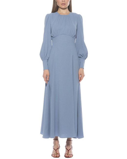 Alexia Admor Women's Blue Yesenia Fit & Flare Dress Alexia Admor Women's Blue Yesenia Fit & Flare Dress