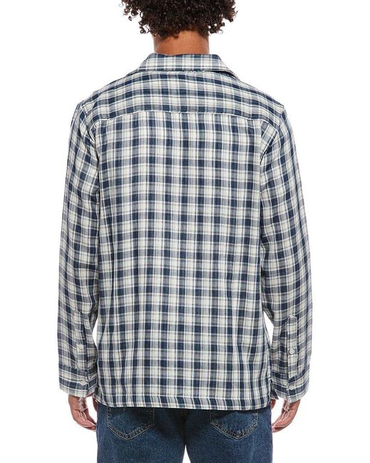 Joe's Jeans Blue Plaid Shirt for men