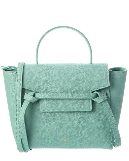 Céline Green Belt Bag Nano Leather Tote
