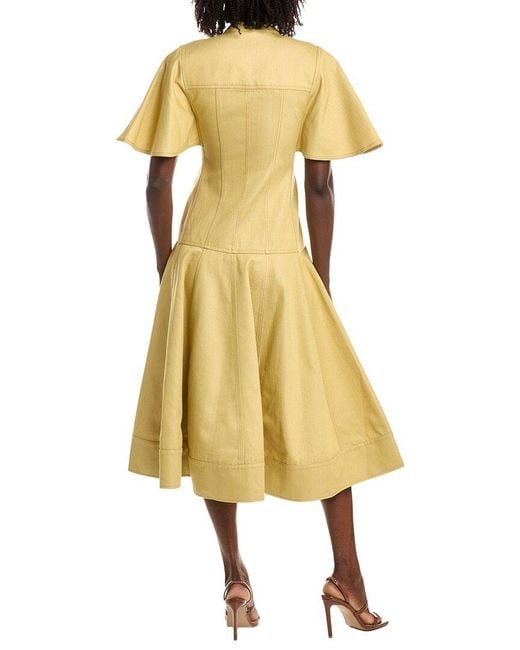 Alexis Yellow Weston A-Line Midi Dress