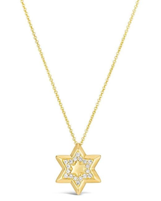 Le Vian Metallic Le Vian Honey & Nude Stars 14K 0.17 Ct. Tw. Diamond Pendant Necklace