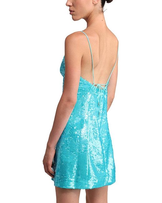 Sabina Musayev Blue Cava Dress