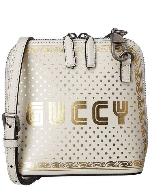 Gucci Natural Guccy Mini Leather Shoulder Bag