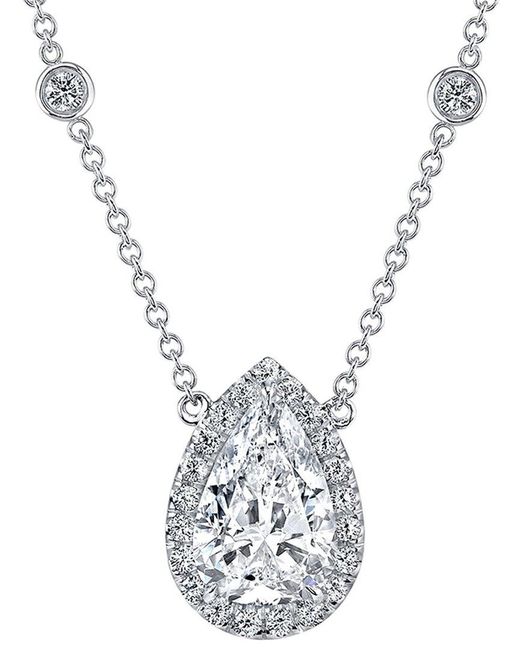Lab Grown Diamonds Metallic 14K 6.00 Ct. Tw. Lab-Grown Diamond Necklace