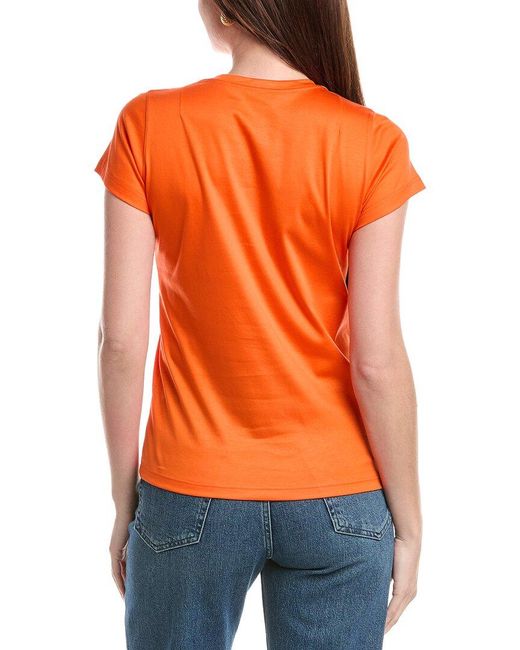 Akris Orange Knit Top