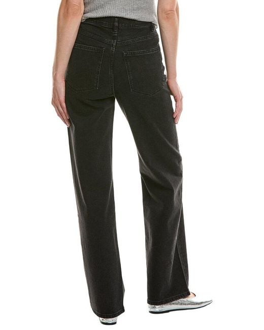 DL1961 Black Karmine Nightshade Refined Wide Leg Jean