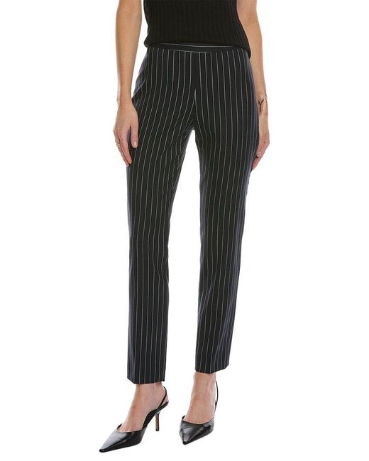 Carolina Herrera Black High-waisted Wool-blend Skinny Pant