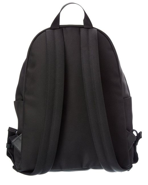 Moncler Black Canvas Backpack for men