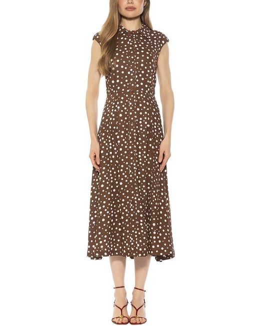 Alexia Admor Brown Amoura A-line Dress