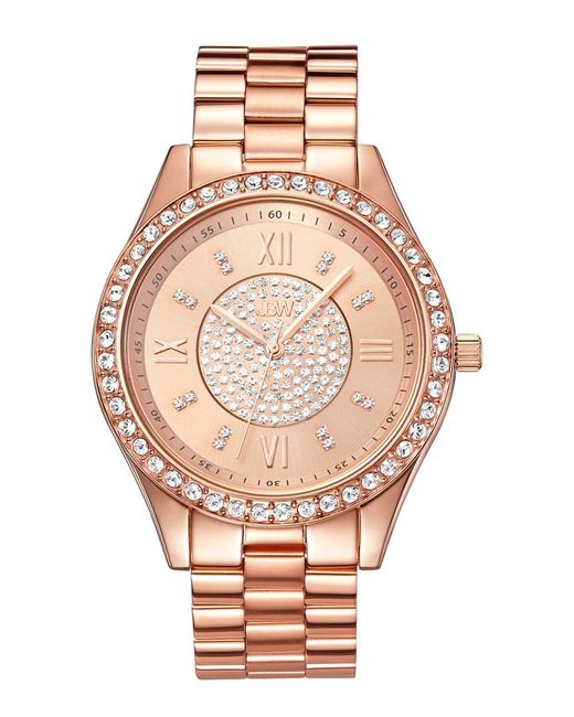 JBW Pink Mondrian Diamond & Crystal Watch