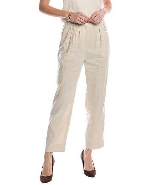 AllSaints Natural Whitney Linen-Blend Trouser